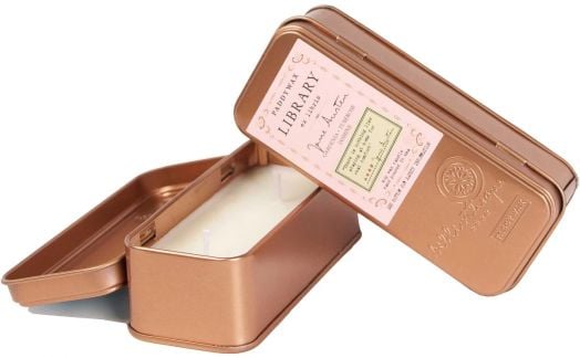 Vela de viaje de dos mechas de la Biblioteca - Jane Austen - Paddywax