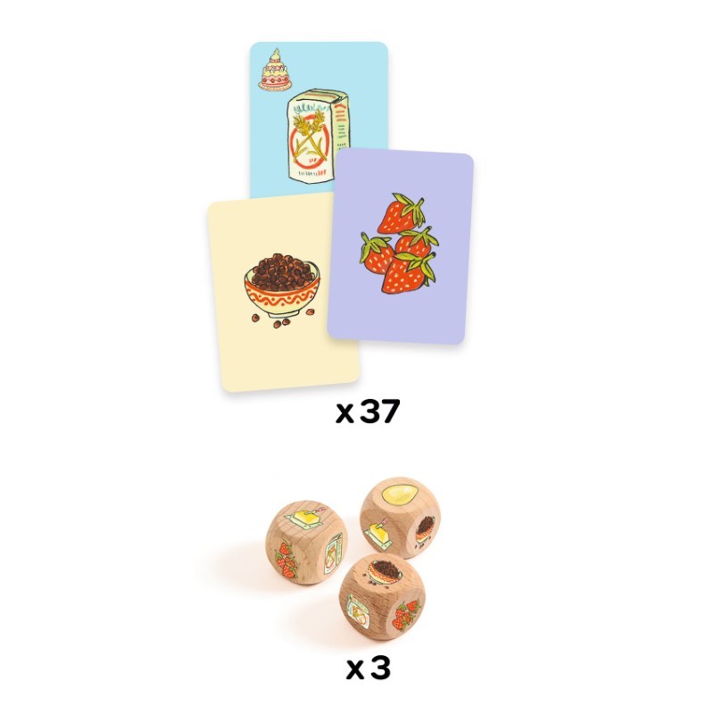 Juego de dados y cartas Sugarcake