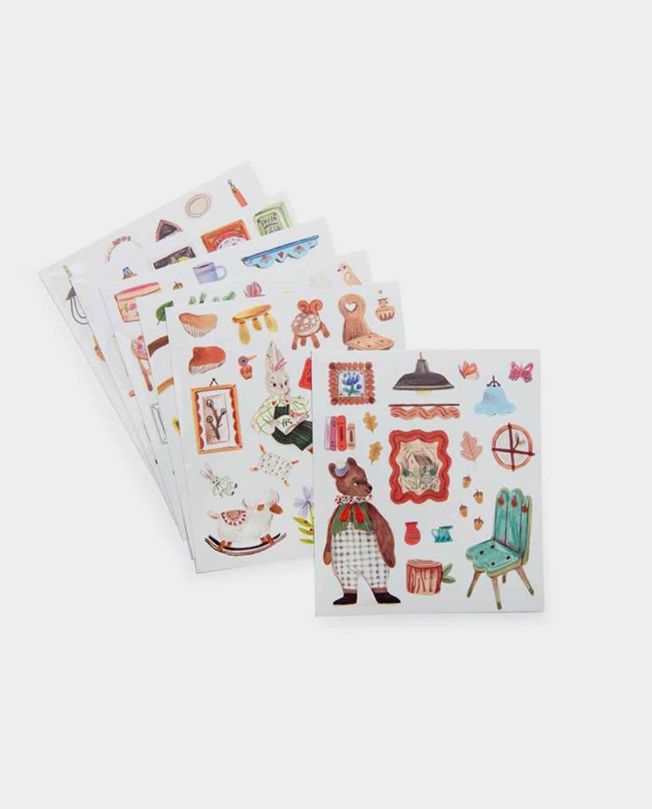 Cuaderno de pegatinas "Les minouchkas"