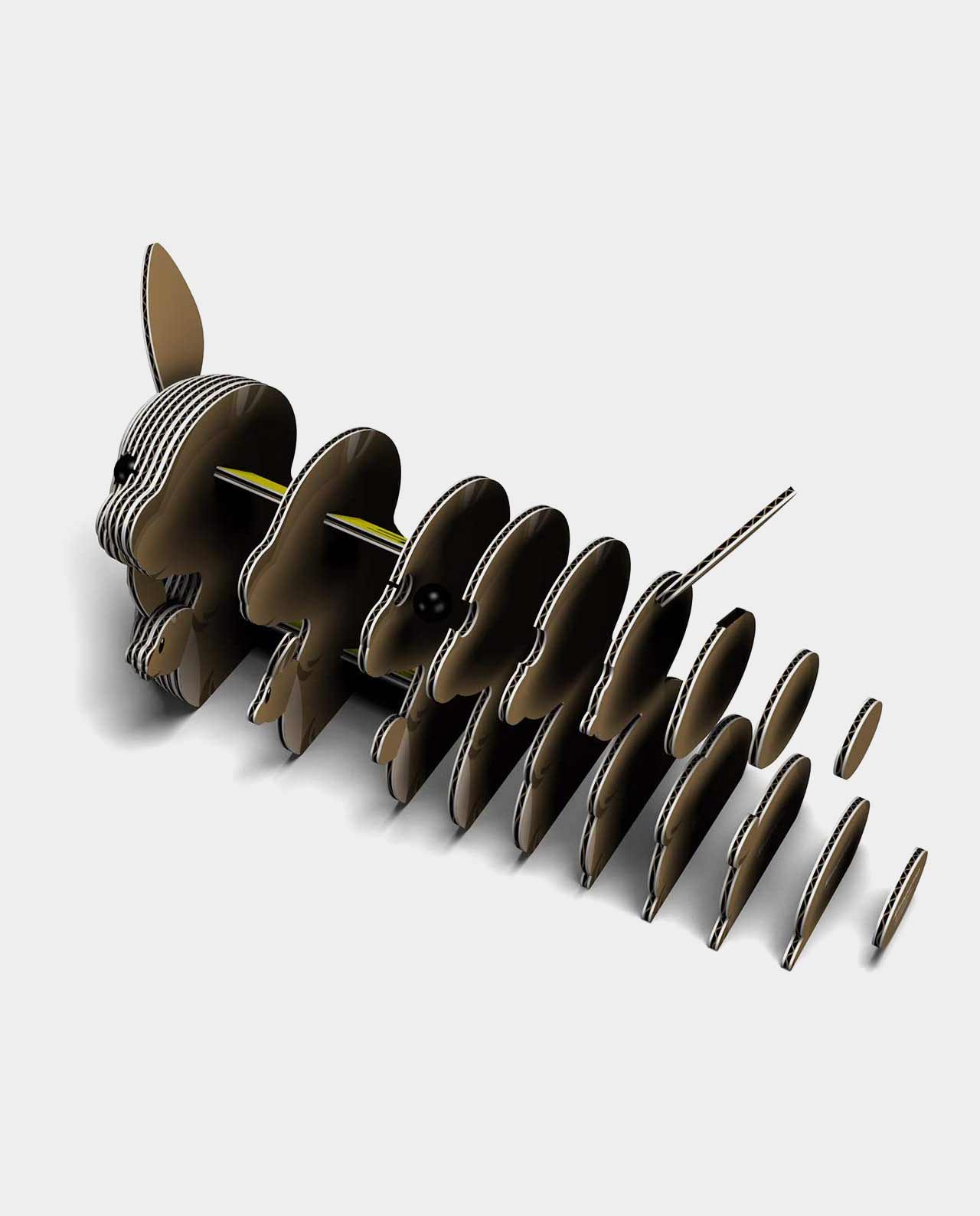 Canguro - Rompecabezas de papel 3D ecológico - Eugy 015