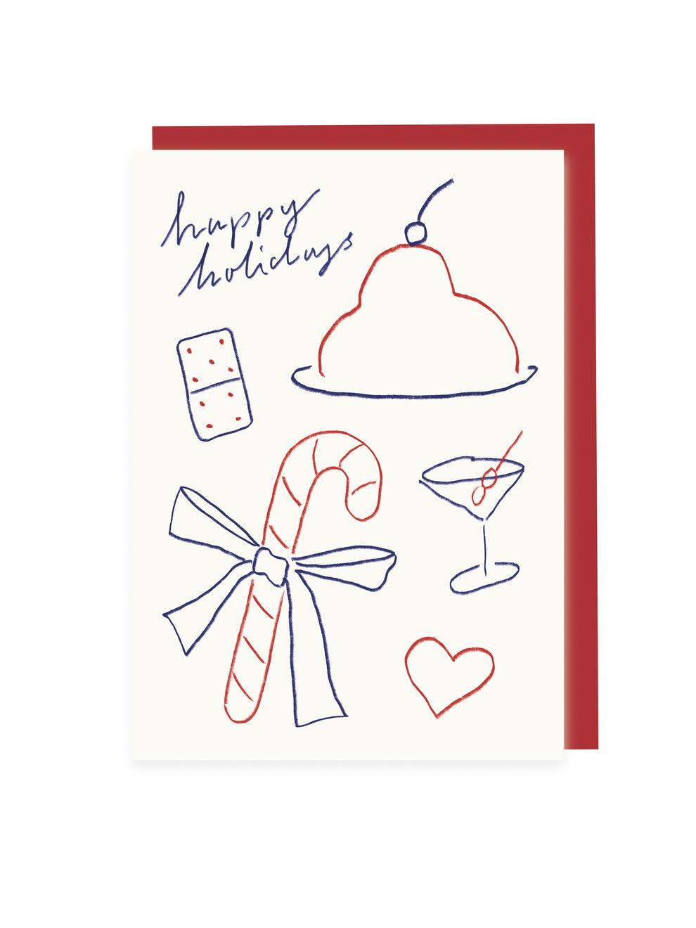 Happy Holidays A6 Folded Card