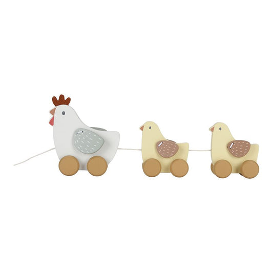 Pull along chickens - Little Dutch