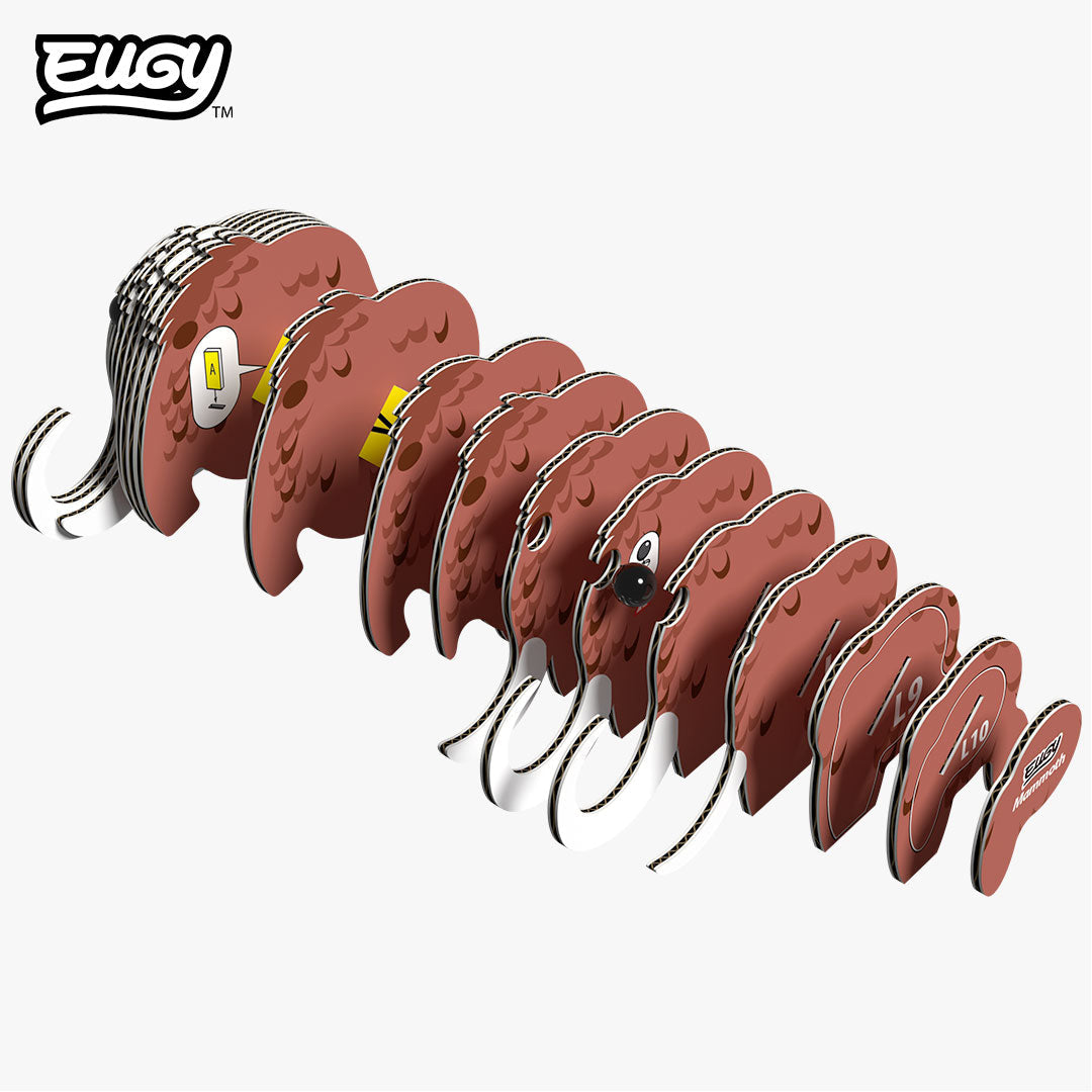 Mammoth - Eco-Friendly 3D Paper Puzzle - Eugy 031