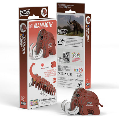 Mammoth - Eco-Friendly 3D Paper Puzzle - Eugy 031