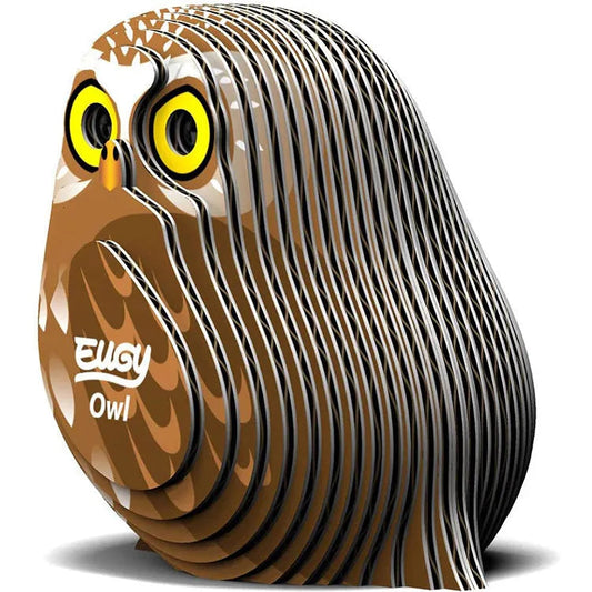 Owl Eco-Friendly 3D  Paper Puzzle- Eugy  044
