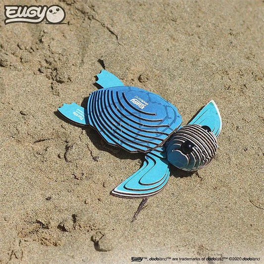 Tortuga -Rompecabezas de Papel 3D Ecológico  - Eugy 038