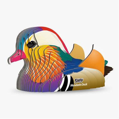 Mandarin Duck - Eco-Friendly 3D Paper Puzzle - Eugy 096