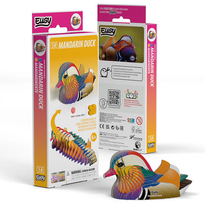 Mandarin Duck - Eco-Friendly 3D Paper Puzzle - Eugy 096