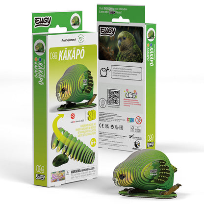 Kakapo - Eco-Friendly 3D Paper Puzzle - Eugy 099