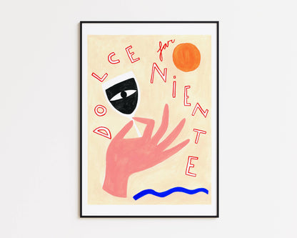 "Dolce far niente" -Art Print - Poster
