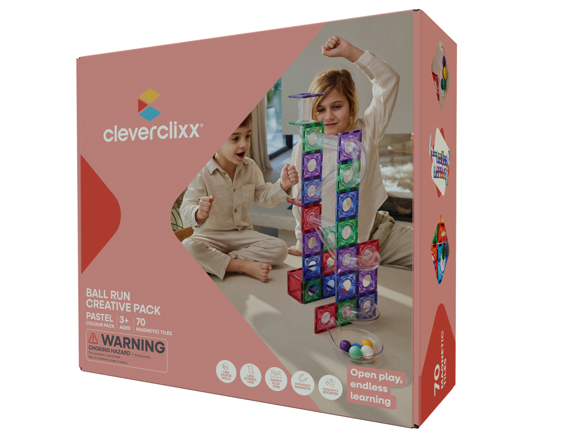 Pastel Ball Run Pack – 70 Pieces - Cleverclixx