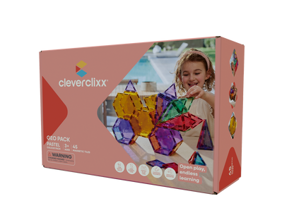 Pastel Geo Pack – 45 Pieces - Cleverclixx