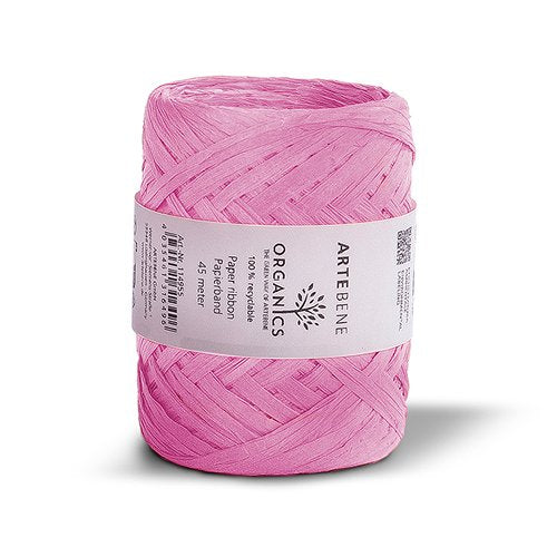 Pink - Gift ribbon 45 metres crepe - Artebene