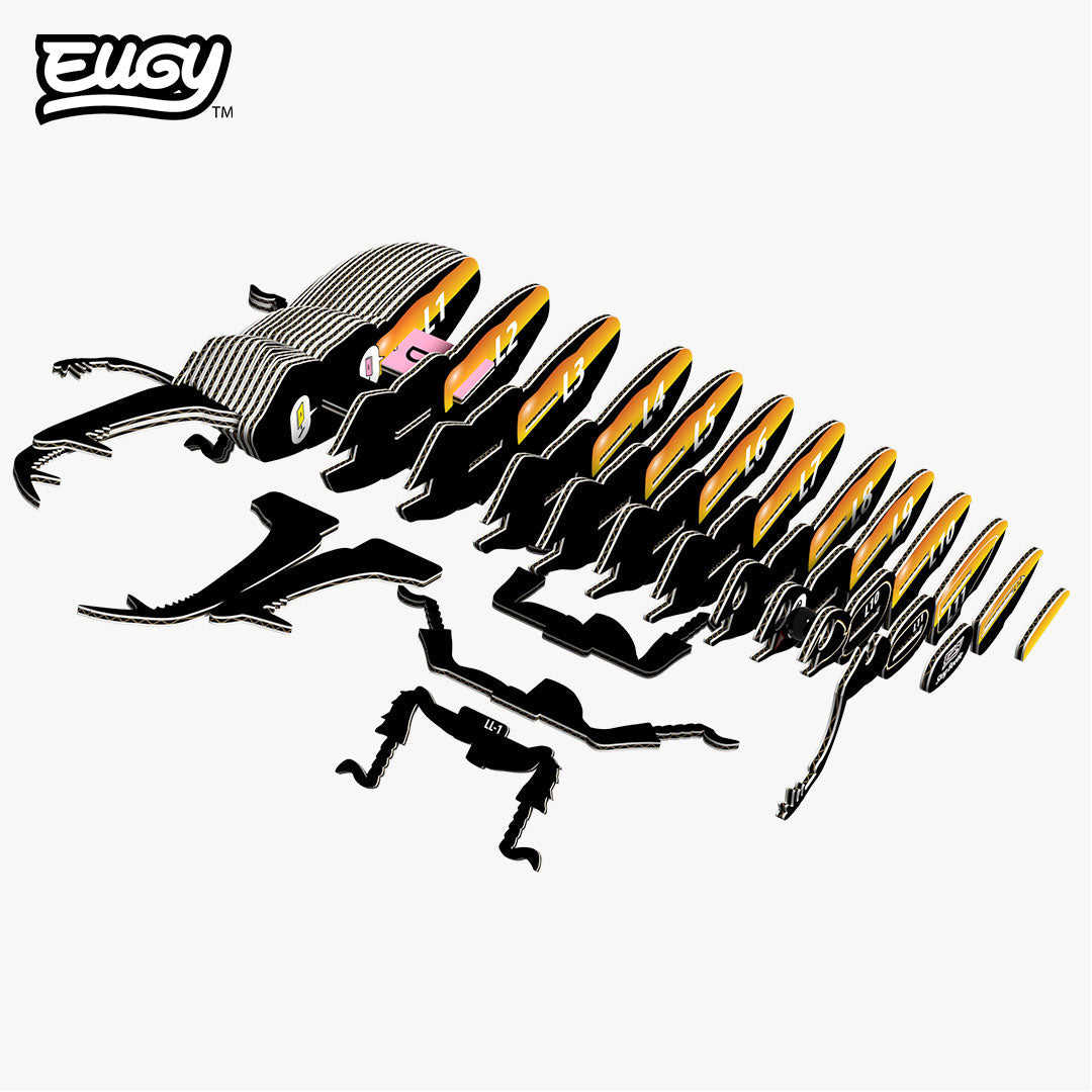 Stag Beetle - Eco-Friendly 3D Paper Puzzle - Eugy 114