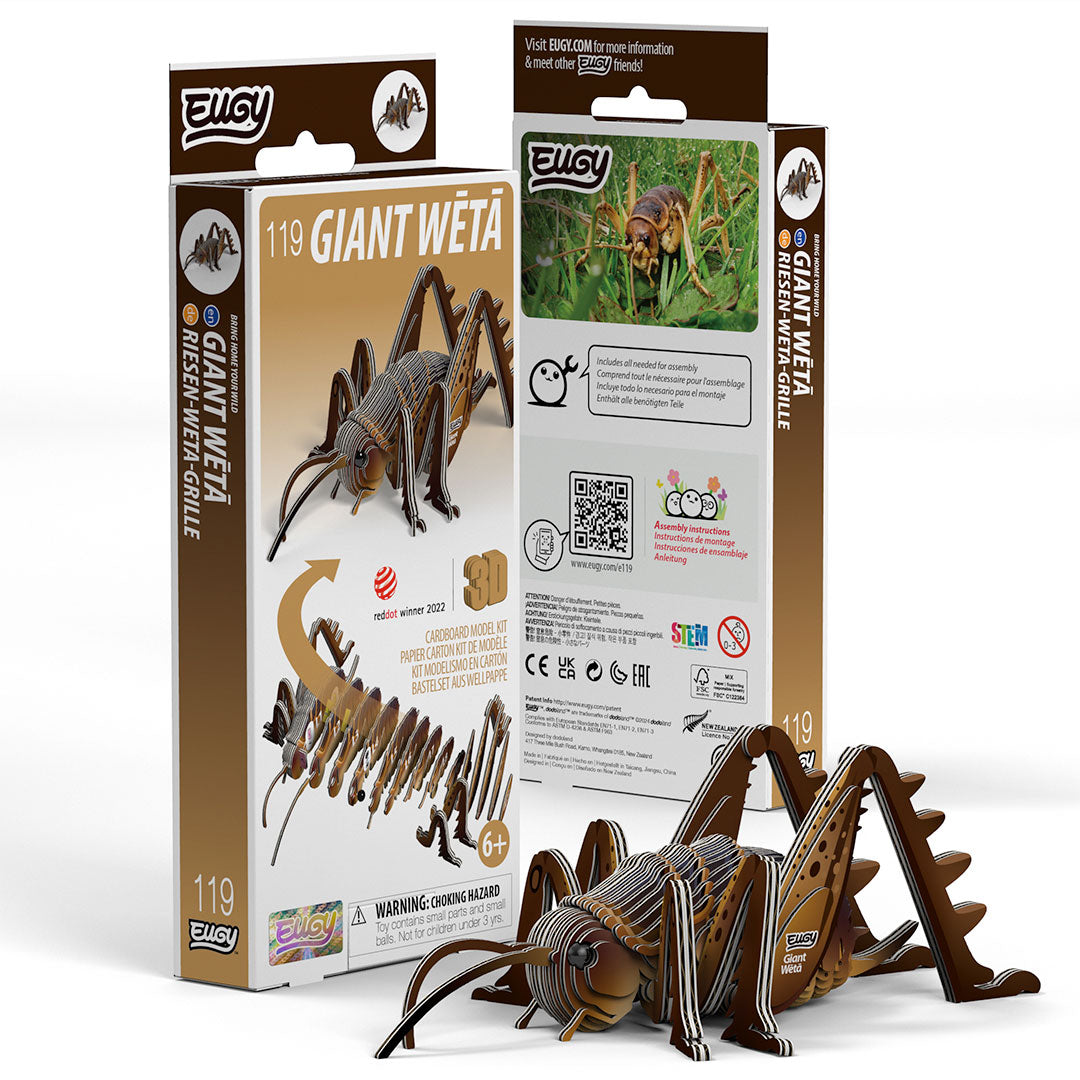 Giant Weta - Eco-Friendly 3D Paper Puzzle - Eugy 119