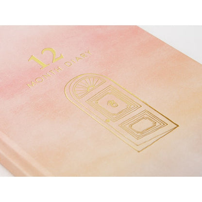 12 Month Diary - Dusty Pink