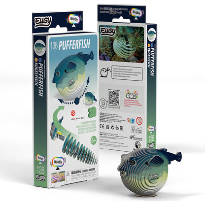 Pufferfish - Eco-Friendly 3D Paper Puzzle - Eugy 138