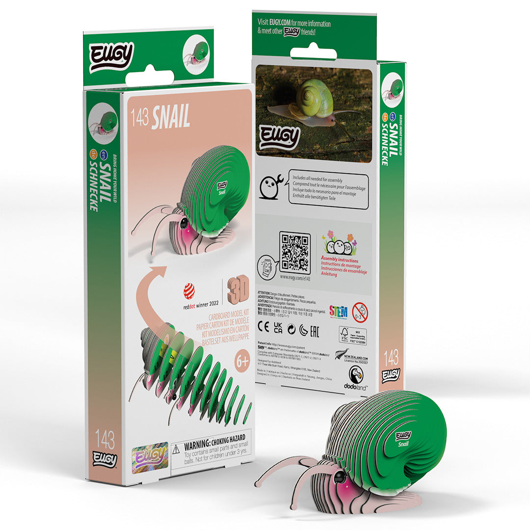 Snail - Eco-Friendly 3D Paper Puzzle - Eugy 143