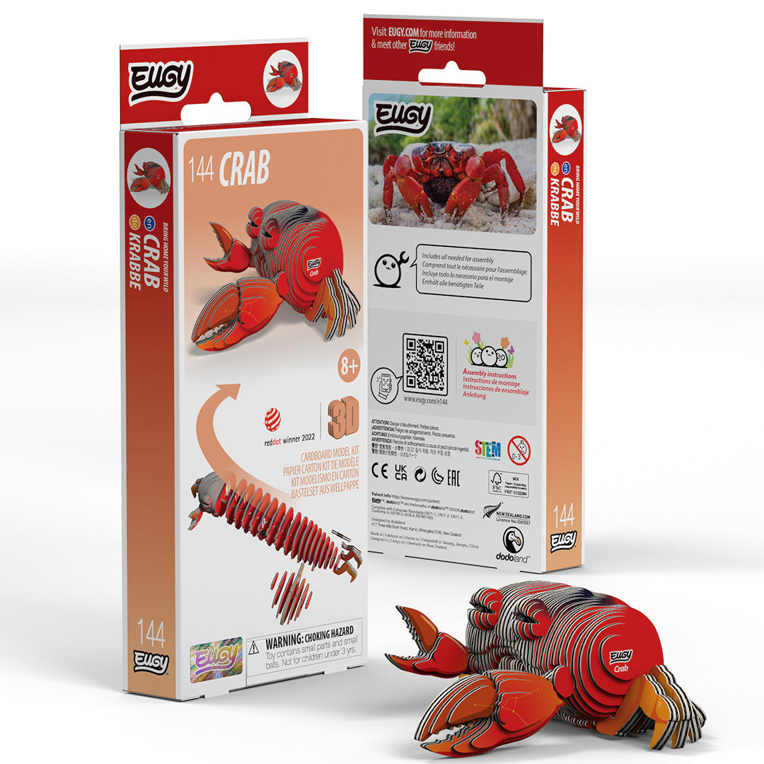Crab - Eco-Friendly 3D Paper Puzzle - Eugy 144