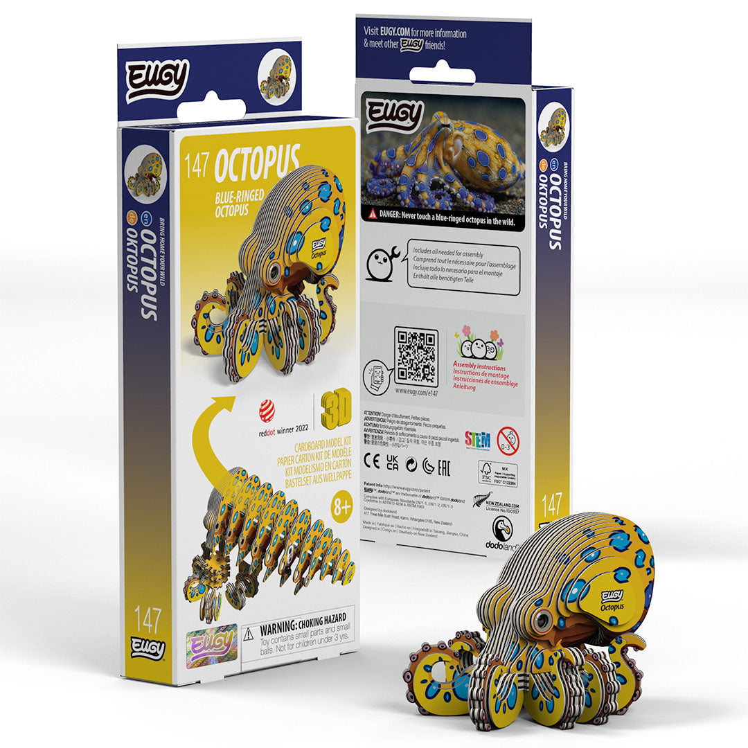 Octopus - Eco-Friendly 3D Paper Puzzle - Eugy 147