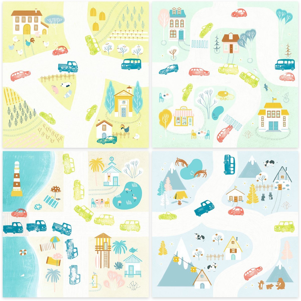 Tráfico - Sellos para niños