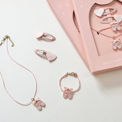 Conjunto de peinado y joyas de ballet