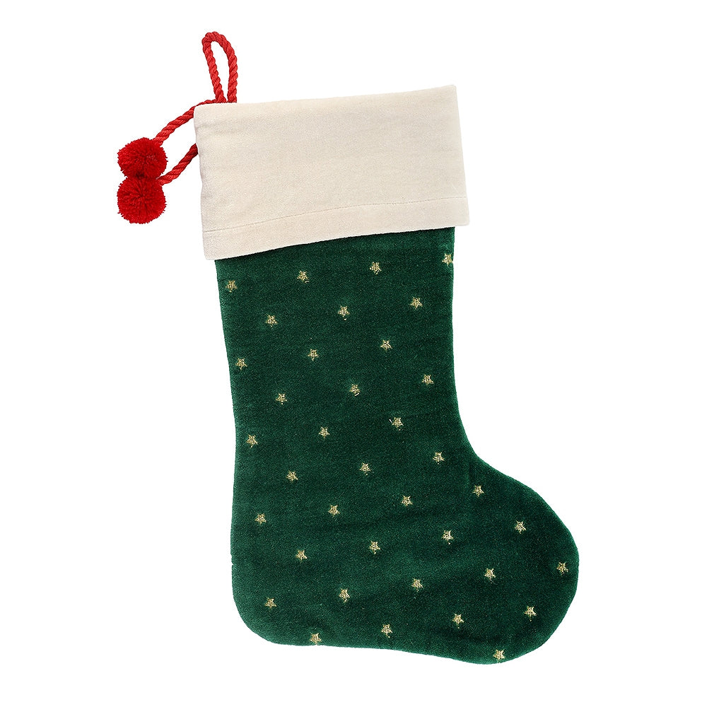 Christmas Stockings Stars Green - Artebene