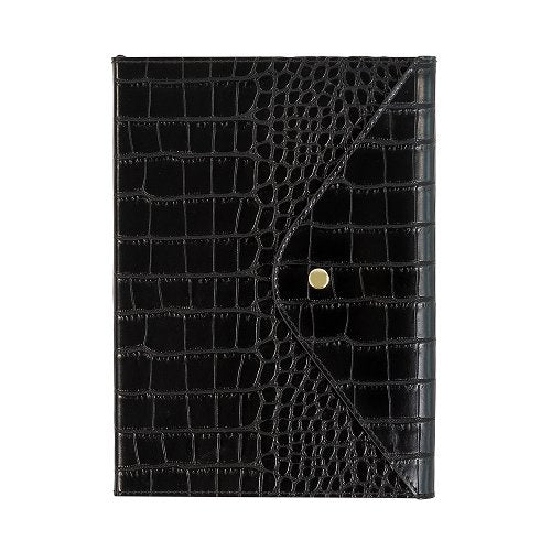 Majoie DIN A5 Notebook - Black Crocodile