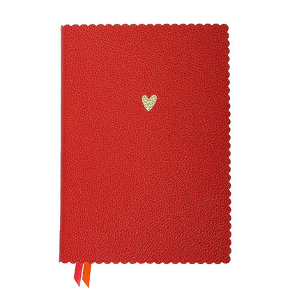 Golden Heart Vegan Leather Notebook - A5