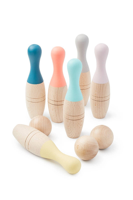 Wooden Bowling Set - Kids Toy