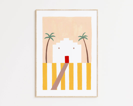 Home Stripes Art Print