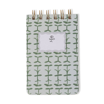 Green - Tulip Twin Small Wired Journal - Designworks