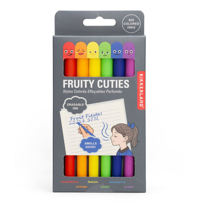 Fruitie Cuties - Bolígrafos Borrables y Perfumados