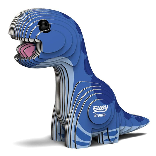Brontosaurio - Rompecabezas de papel 3D ecológico - Eugy 008