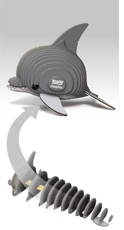 Dolphin - Eco-Friendly 3D Paper Puzzle - Eugy 021