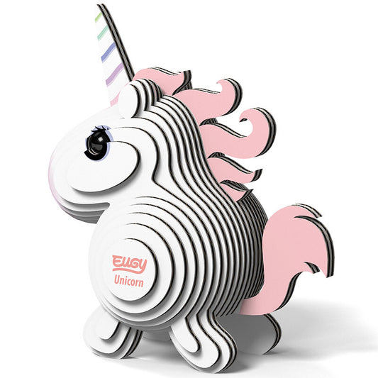 Unicorn - Eco-Friendly  3D Paper Puzzle - Eugy 014