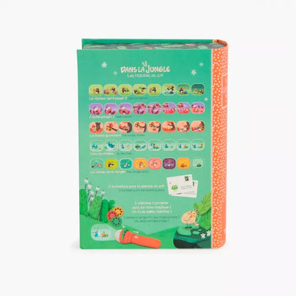 Libro-proyector con linterna de historias - En la jungla