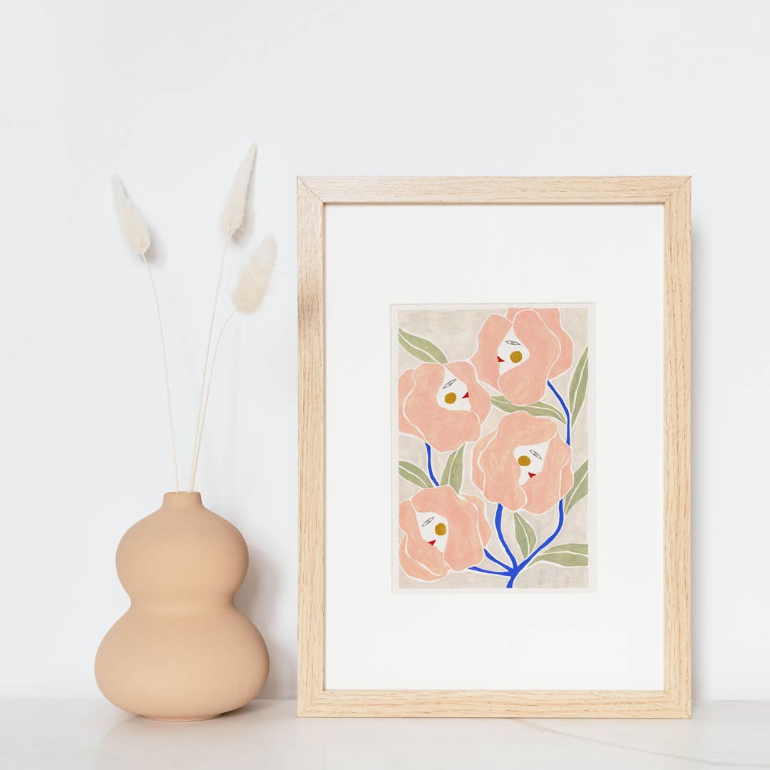 Women Roses - Art Print - Poster