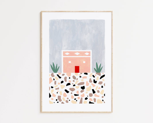 Terrazzo House Art Print
