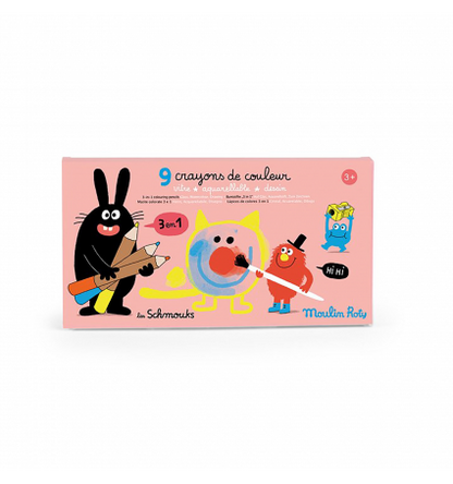 Lápices de colores 3 en 1