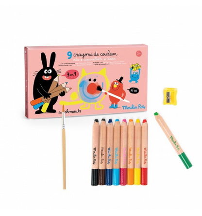 Lápices de colores 3 en 1
