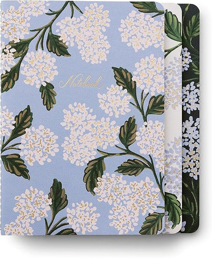 Hydrangea - Set of 3 Ruled Pages Notebooks - Rifle Paper Co