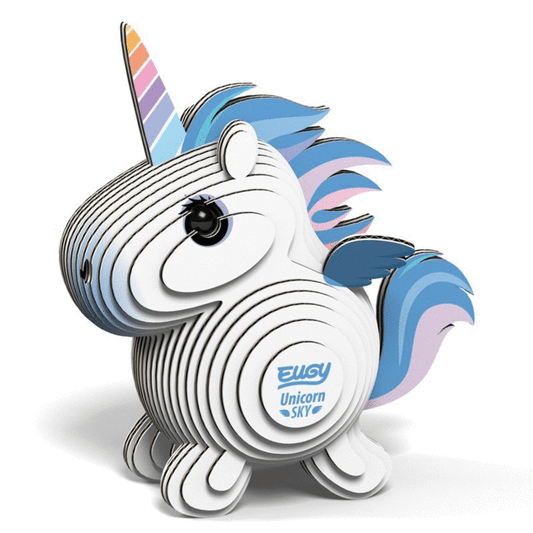 Unicorn Sky - Eco-Friendly  3D Paper Puzzle - Eugy 069