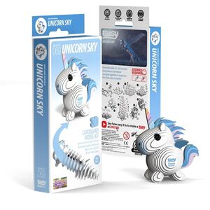 Unicorn Sky - Eco-Friendly  3D Paper Puzzle - Eugy 069
