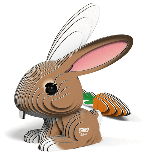 Rabbit - Eco-Friendly  3D Paper Puzzle - Eugy 071