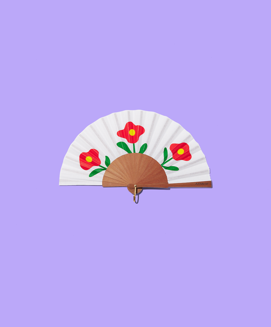 Mini Fan  - Wild Poppies - A Fan Of