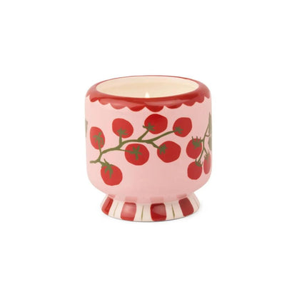 Heirloom Tomato Ceramic Scented Candle - Jasmine & Rose (A Dopo Collection)