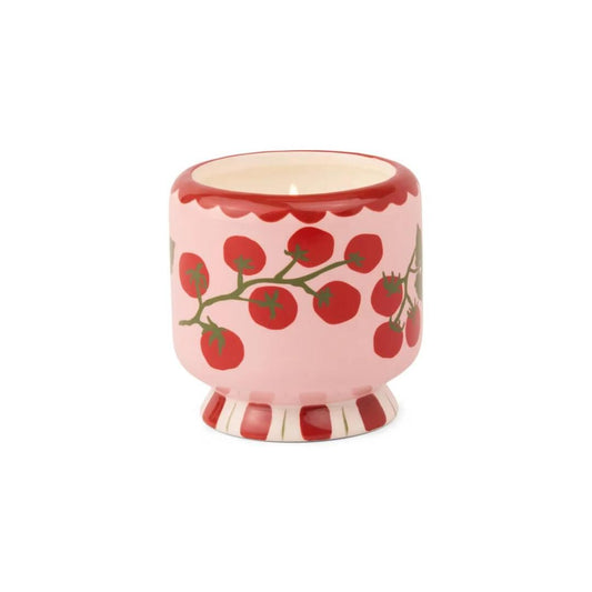 Heirloom Tomato Ceramic Scented Candle - Jasmine & Rose (A Dopo Collection)