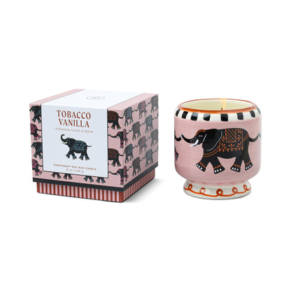 Vela perfumada de cerámica corazón - Vainilla y palisandro
