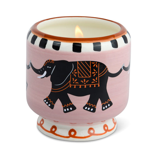 Elephant Ceramic Scented Candle - Tobacoo & Vanillla